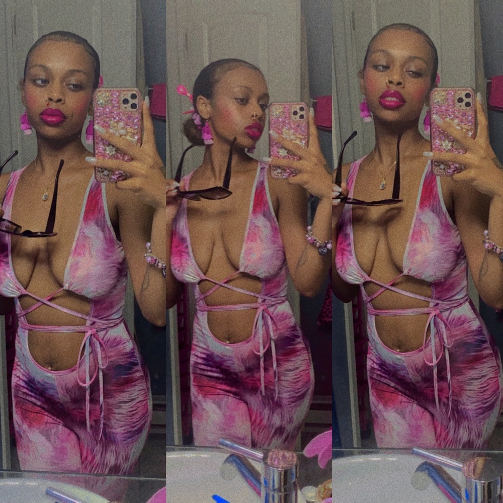 Pink 💕Sleeveless Tie Dye Jumpsuit